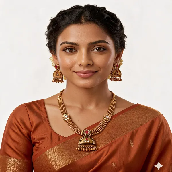 Gold_Plated_Necklace_Earring_Jewellery_Set_For_Women