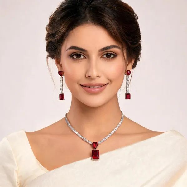 Gurulivora_Red_&_Silver_Plated_Ruby_Diamond_Jewellery_Set_For_Women