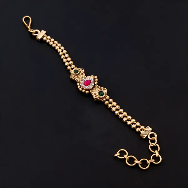 Gold_Premium_Quality_Brass_Copper_Swarovski_Rakhi_Bracelet_For_Women