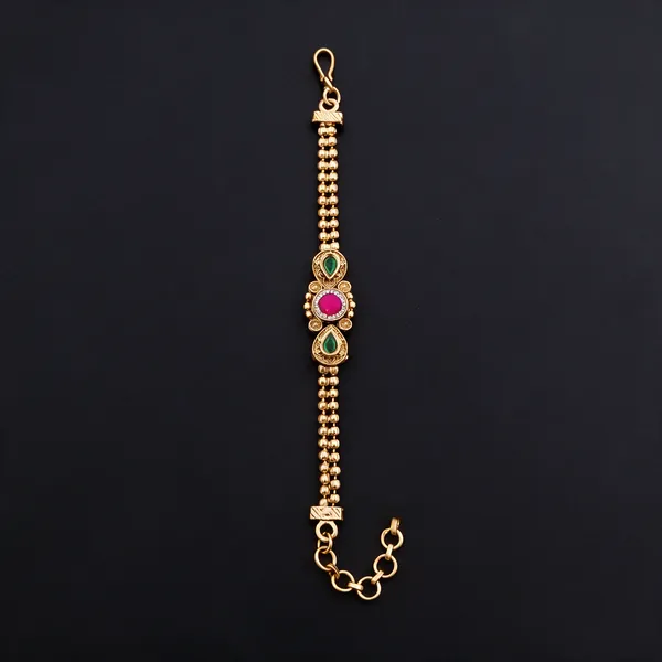 Gold_Premium_Quality_Brass_Copper_Swarovski_Rakhi_Bracelet_For_Women