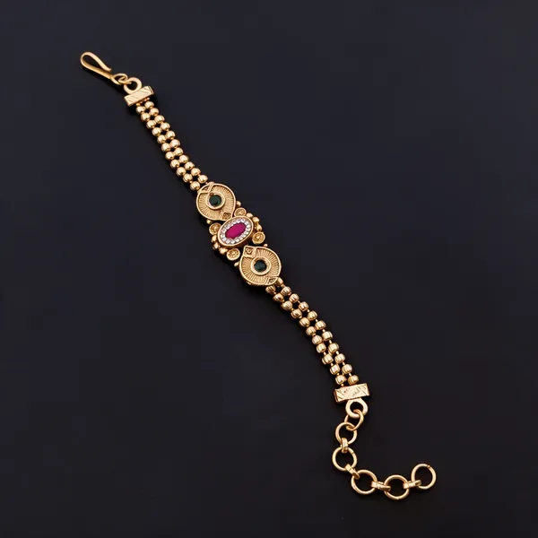 Gold_Premium_Quality_Brass_Copper_Swarovski_Rakhi_Bracelet_For_Women