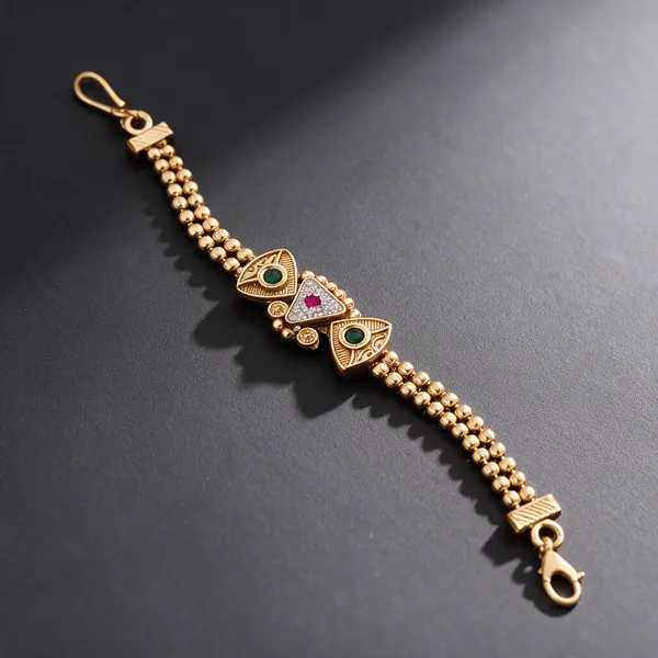 Gold_Premium_Quality_Brass_Copper_Swarovski_Rakhi_Bracelet_For_Women