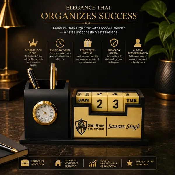 Personalized_Wooden_Desk_Organizer_with_Name,_Pen_Stand,_Table_Clock_&_Calendar_(_WITH_YOUR_LOGO_NAME)