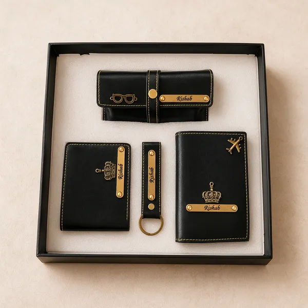 AngelsCreation_Men_And_Women_Evening/Party,_Travel,_Trendy_Black_Artificial_Leather_Wallet_3_Card_Slots,_Pack_of_4_Pack_Of_4