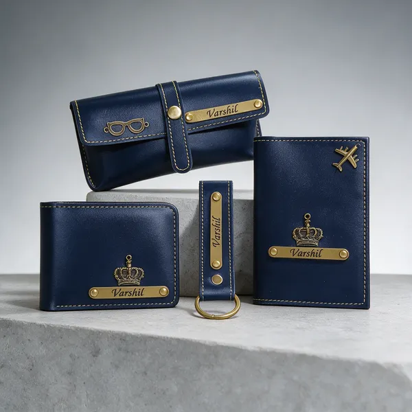 AngelsCreation_Men_And_Women_Trendy,_Evening/Party,_Formal_Blue_Artificial_Leather_Wallet_3_Card_Slots,_Pack_of_4_Pack_Of_4