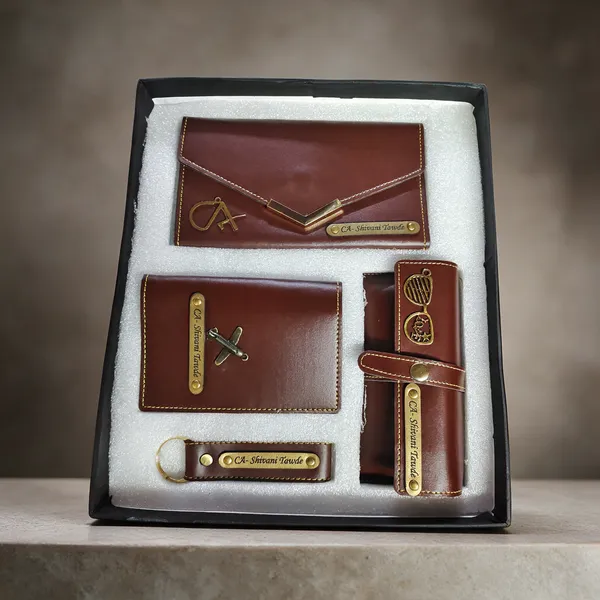 AngelsCreation_Men_And_Women_Casual,_Ethnic,_Evening/Party,_Formal,_Trendy,_Travel_Brown_Artificial_Leather_Wallet_4_Card_Slots,_Pack_of_4_Pack_Of_4