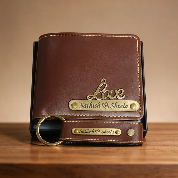 AngelsCreation_Men_And_Women_Casual,_Ethnic,_Evening/Party,_Formal,_Travel,_Trendy_Brown_Artificial_Leather_Wallet_4_Card_Slots_Pack_Of_2