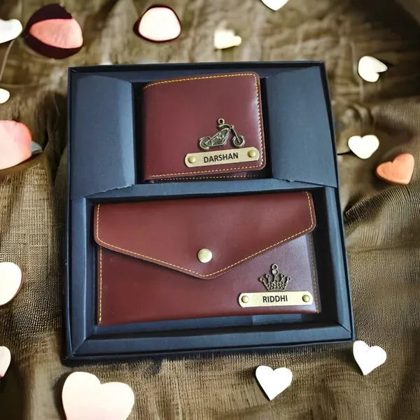 AngelsCreation_Men_And_Women_Travel,_Trendy,_Evening/Party,_Casual,_Formal,_Ethnic_Brown_Artificial_Leather_Wallet_3_Card_Slots,_Pack_of_2_Pack_Of_2