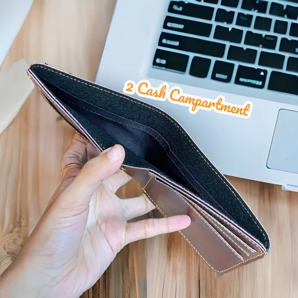 AngelsCreation_Men_Travel,_Trendy,_Evening/Party,_Casual,_Formal_Brown_Artificial_Leather_Wallet_4_Card_Slots