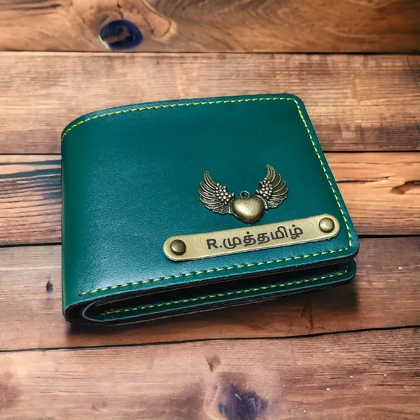 AngelsCreation_Men_Travel,_Trendy,_Evening/Party,_Casual,_Formal,_Ethnic_Green_Artificial_Leather_Wallet_4_Card_Slots