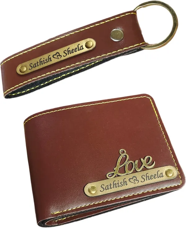 AngelsCreation_Men_And_Women_Casual,_Ethnic,_Evening/Party,_Formal,_Travel,_Trendy_Brown_Artificial_Leather_Wallet_4_Card_Slots_Pack_Of_2