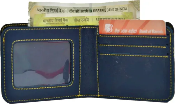 AngelsCreation_Men_And_Women_Casual,_Ethnic,_Evening/Party,_Formal,_Travel,_Trendy_Blue_Artificial_Leather_Wallet_4_Card_Slots_Pack_Of_3