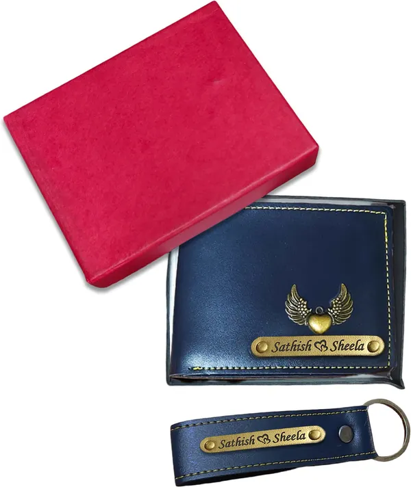 AngelsCreation_Men_And_Women_Casual,_Ethnic,_Evening/Party,_Formal,_Travel,_Trendy_Blue_Artificial_Leather_Wallet_4_Card_Slots_Pack_Of_3