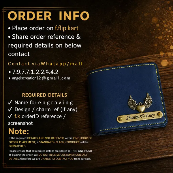 AngelsCreation_Men_And_Women_Casual,_Ethnic,_Evening/Party,_Formal,_Travel,_Trendy_Blue_Artificial_Leather_Wallet_4_Card_Slots_Pack_Of_3