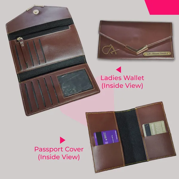 AngelsCreation_Men_And_Women_Casual,_Ethnic,_Evening/Party,_Formal,_Trendy,_Travel_Brown_Artificial_Leather_Wallet_4_Card_Slots,_Pack_of_4_Pack_Of_4