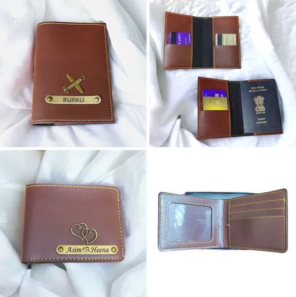 AngelsCreation_Men_And_Women_Evening/Party,_Trendy,_Trendy_Brown_Artificial_Leather_Wallet_3_Card_Slots,_Pack_of_4_Pack_Of_4