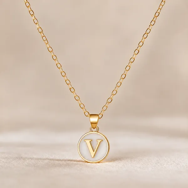 Alphabet_Locket_Necklace_With_Chain_Letter_V