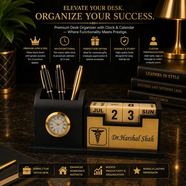 Personalized_Wooden_Desk_Organizer_with_Name,_Pen_Stand,_Table_Clock_&_Calendar_(DR_LOGO_AND_NAME)