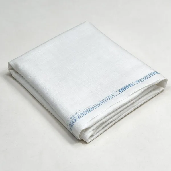 White_Pure_Linen_Unstitched_Fabric_For_Men