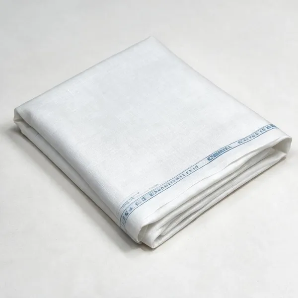 White_Pure_Linen_Unstitched_Fabric_For_Men