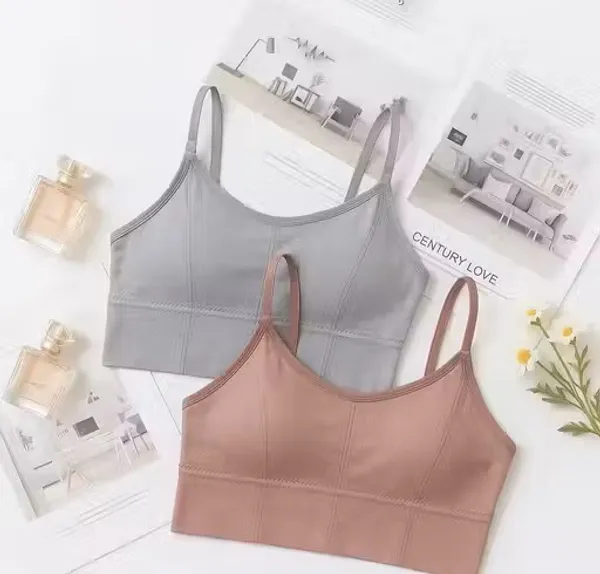 Grey_&_Brown_Seamless_Bra_Set_for_Women