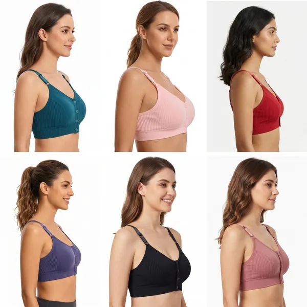Assorted_Ribbed_Front_Button_Bra_for_Women