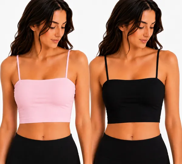 Pink_&_Black_Spaghetti_Strap_Crop_Top_for_Women