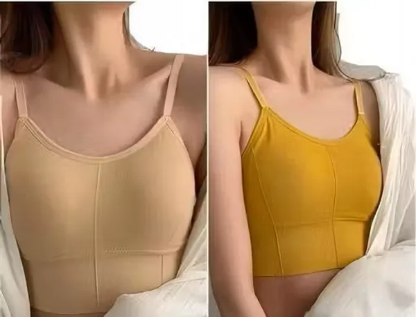 Mustard_Seamless_Crop_Camisole_Bra_for_Women
