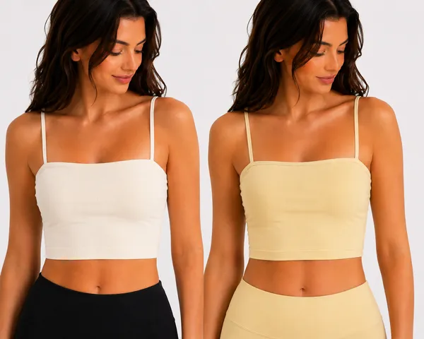 White_&_Cream_Spaghetti_Strap_Crop_Top_for_Women