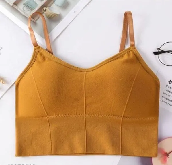 Mustard_Seamless_Crop_Camisole_Bra_for_Women