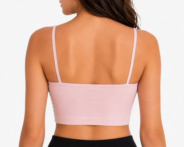 White_And_Pink_Spaghetti_Strap_Crop_Top_For_Women