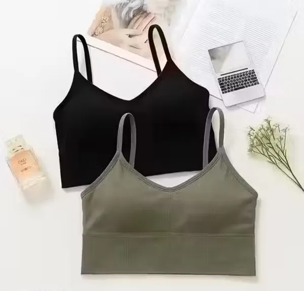 Black_And_Olive_Two-Piece_Bralette_Set_for_Women