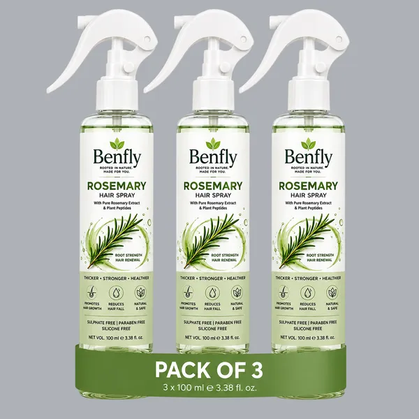 Benfly_Scientific_Formula_Rosemary_Water_Spray_For_Hair_Growth_&_Hair_Thickness_With_Rice_Water_|_100%_Natural_Extract_|_Soft_&_Smooth_Hair_|_Controls_Hairfall_&_Adds_Shine_|_Non-Greasy_&_Fast_Absorbing_|_100_Ml_|_Pack_Of_3