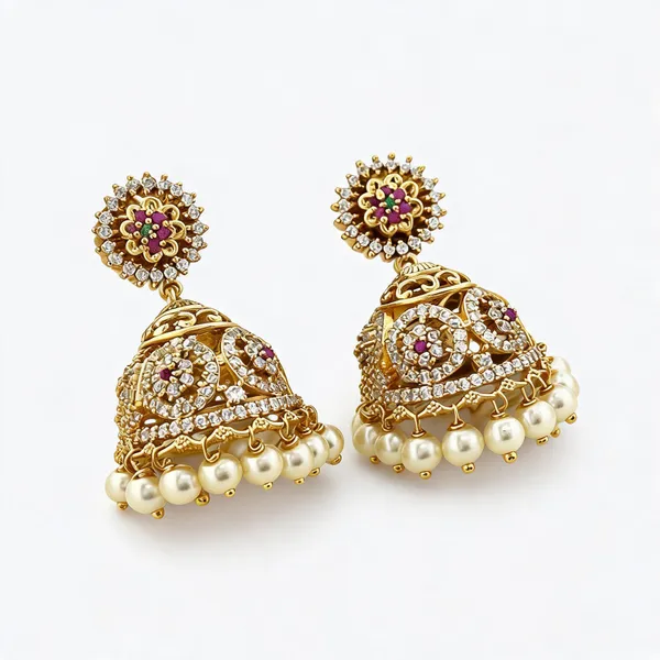 Gold_Tone_Traditional_Jhumka_Earrings_For_Women