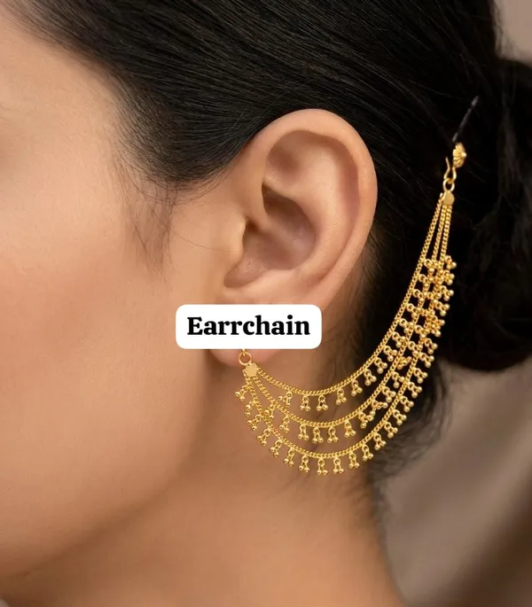 Gold_Tone_Traditional_Earchain_For_Women