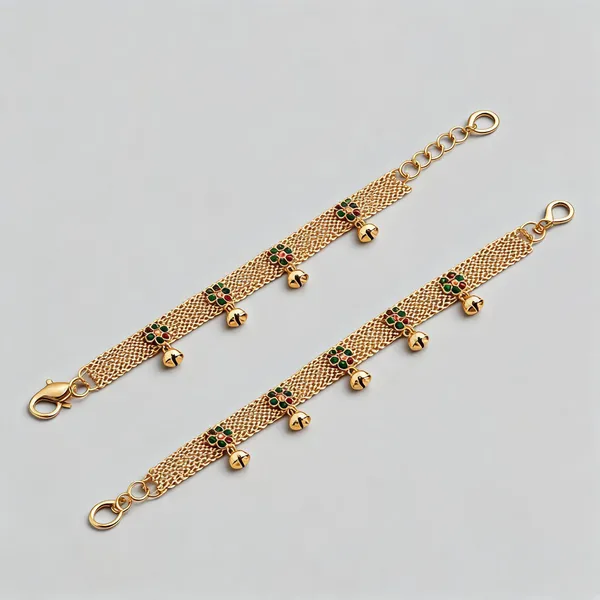 Gold-Tone_Chain_Anklets_For_Women