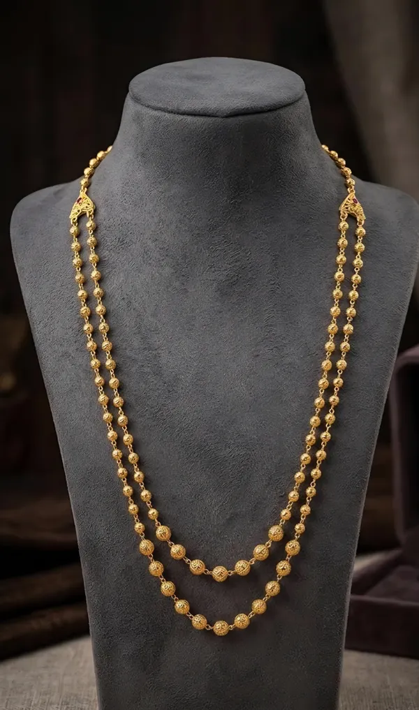 Gold_Tone_Double_Layer_Beaded_Necklace