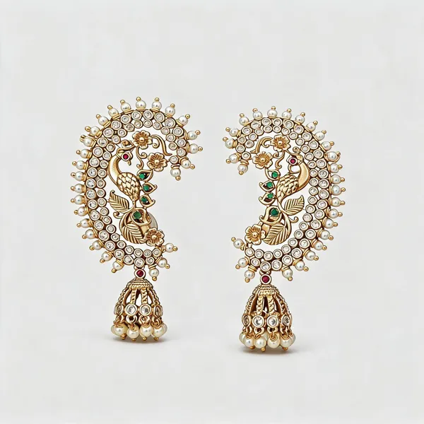 Gold-Tone_Peacock_Jhumka_Earrings_For_Women