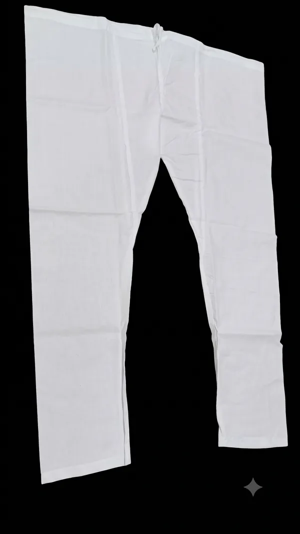 White_Cotton_Gents_Pyjama_For_Men