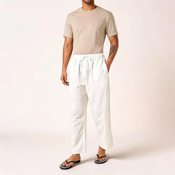 White_Cotton_Gents_Pant_For_Men