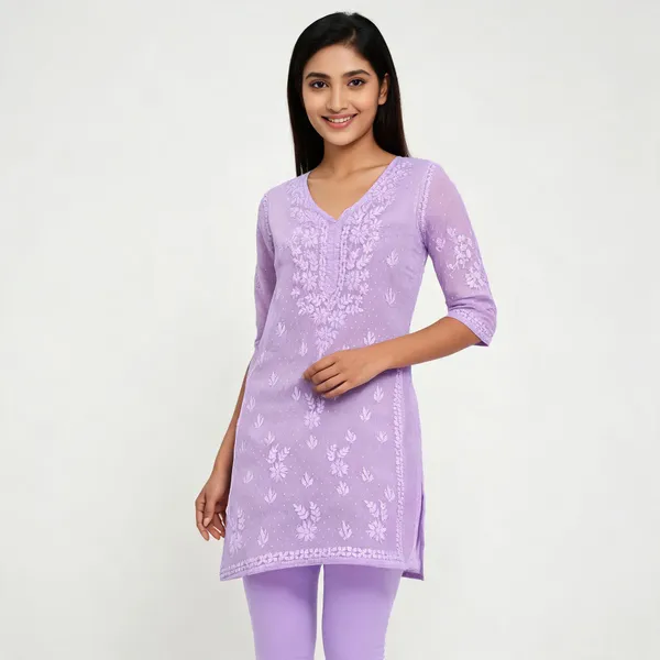 Lavender_Cotton_Ladies_Kurti_For_Women
