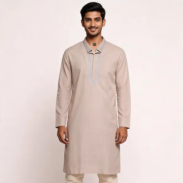 Off_White__Cotton_Gents_Kurta_For_Men