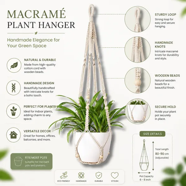 Cotton_Macramé_Hanging_Plant_Holder