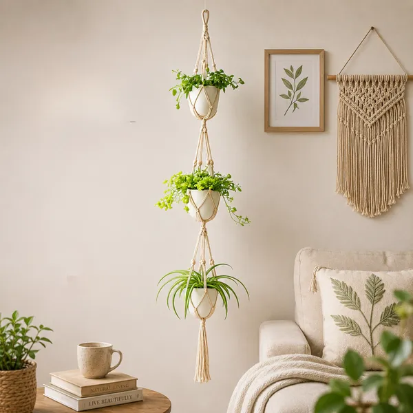Cotton_Macrame_Three_Tier_Hanging_Plant_Holder