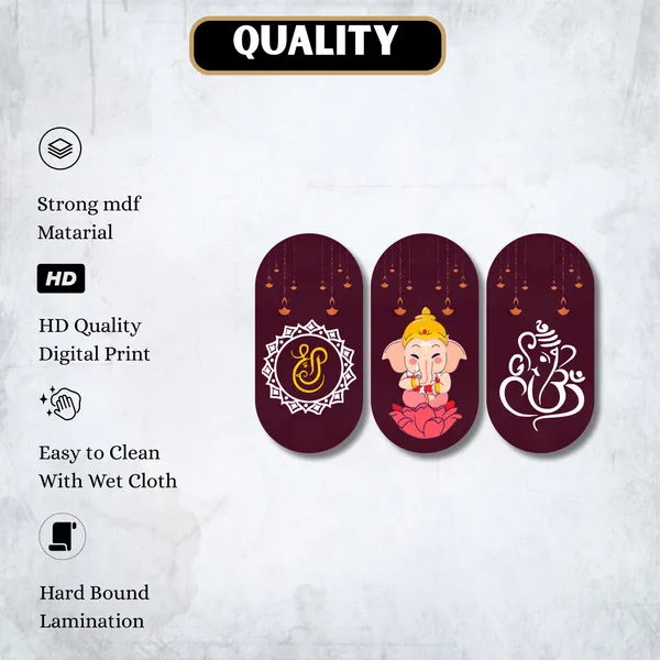 Traditional_Ganesha_Three_Panel_Wall_Decor