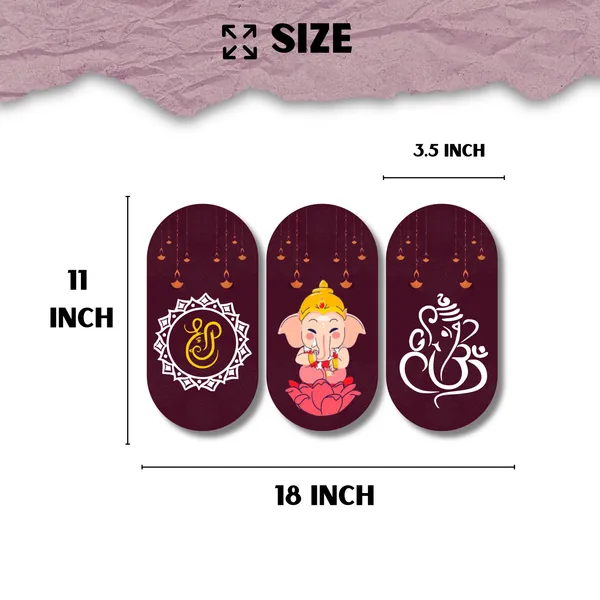 Traditional_Ganesha_Three_Panel_Wall_Decor