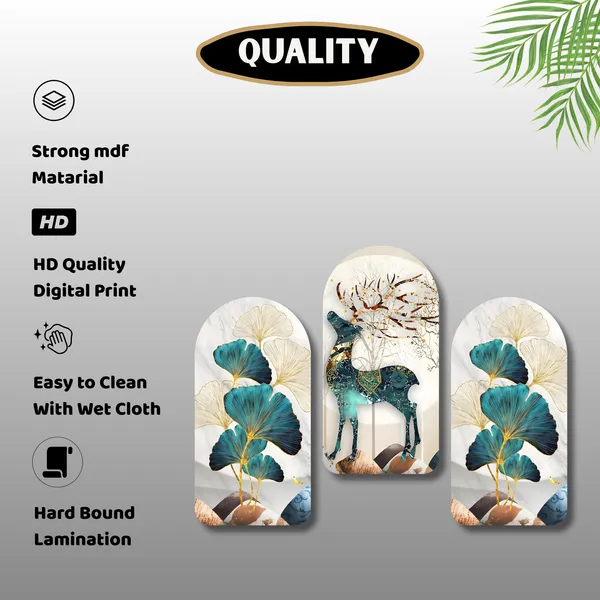 MDF_Modern_Floral_Print_Wall_Decor_Set