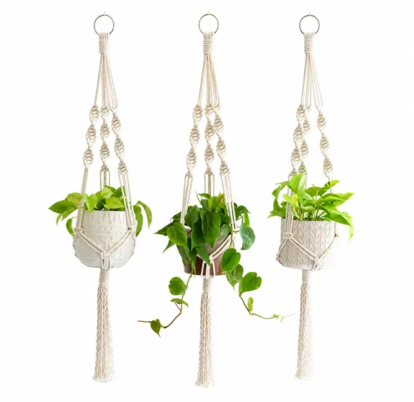 Cotton_Boho_Macramé_Hanging_Plant_Holder