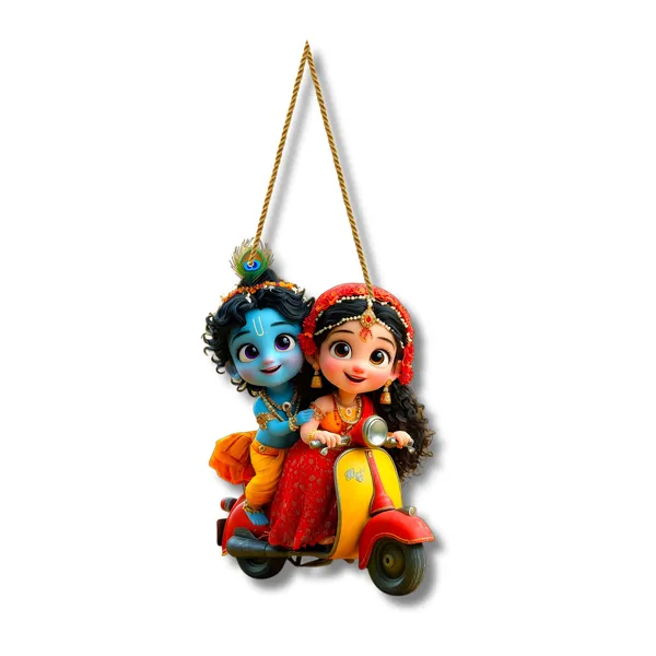 Krishna_Radha_Scooter_Wall_Hanging
