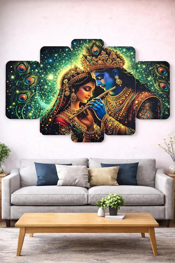 Traditional_Radha_Krishna_Peacock_Print_Multi_Panel_Wall_Art
